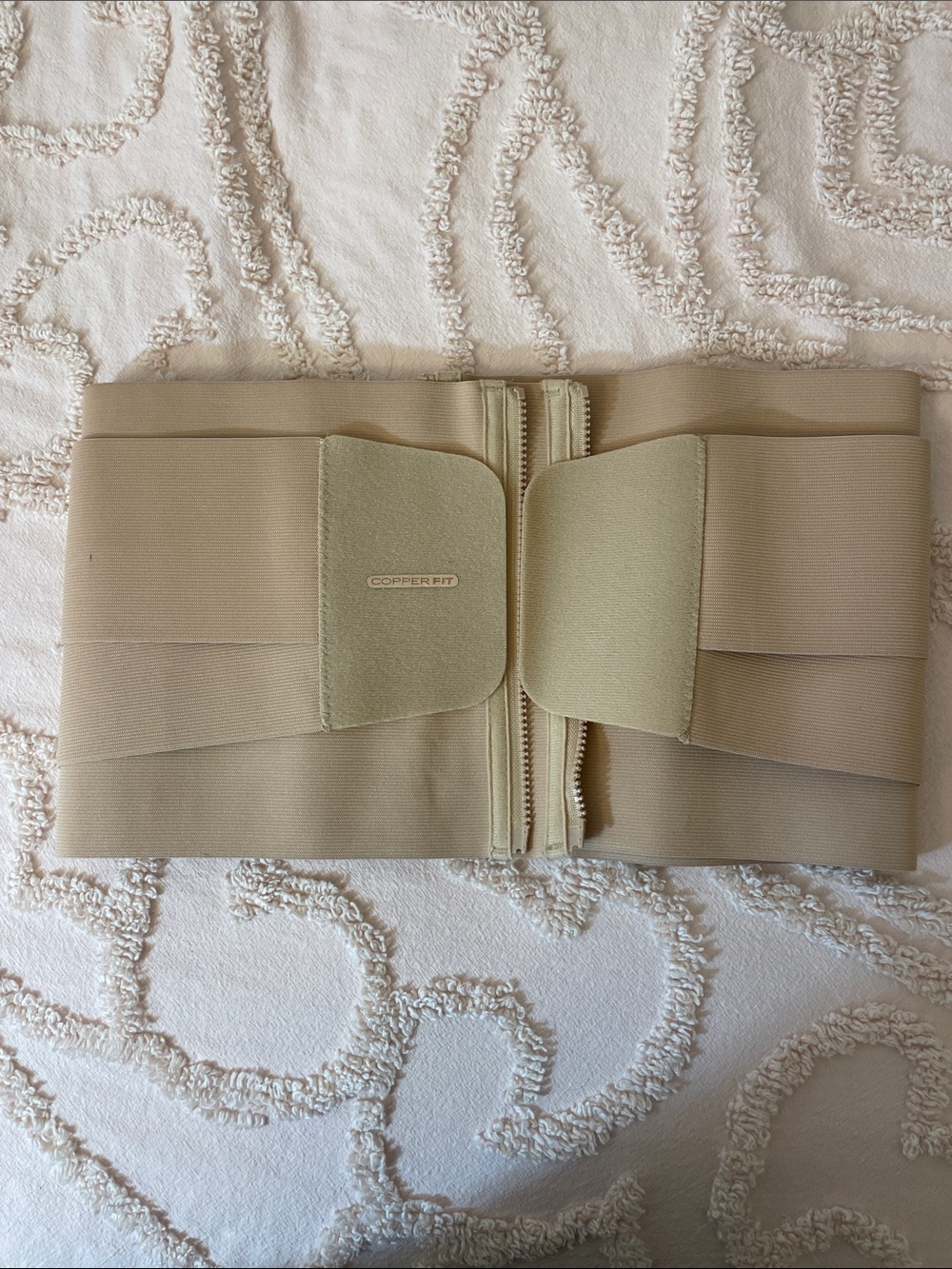 Copper Fit Women's Beige Waist Support Belt L/XL